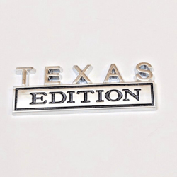 TEXAS EDITION Emblem Badge Sticker Decor Car Accessories Silver