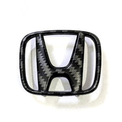 Carbon Black Honda Steering Wheel Emblem Badge