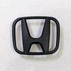 Matte Black Honda Steering Wheel Emblem Badge