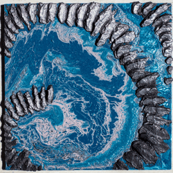 modern painting interior acrylic painting blue sea seascape fluid art abstract sea waterscape sea painting on canvas