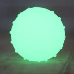 tpr rubber luminous bouncy ball: fun dog puppy chew toy for teeth cleaning & training