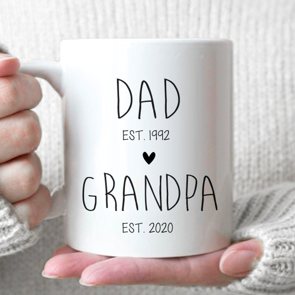 Dad, Grandpa #2 - New Baby Announcement, Baby Reveal, Dad To Grandpa, Father's Day Gift, New Grandpa Gift, New Grandpa Mug, Custom Grandpa.jpg