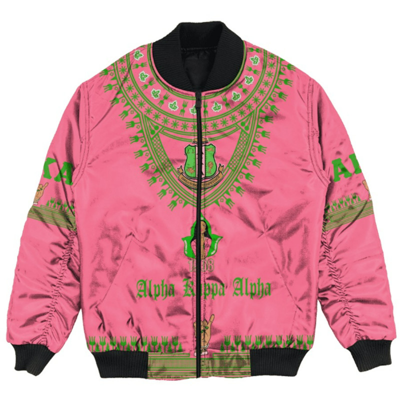 AKA Sorority Sorority Dashiki Bomber Jackets, African Bomber Jacket For Men Women