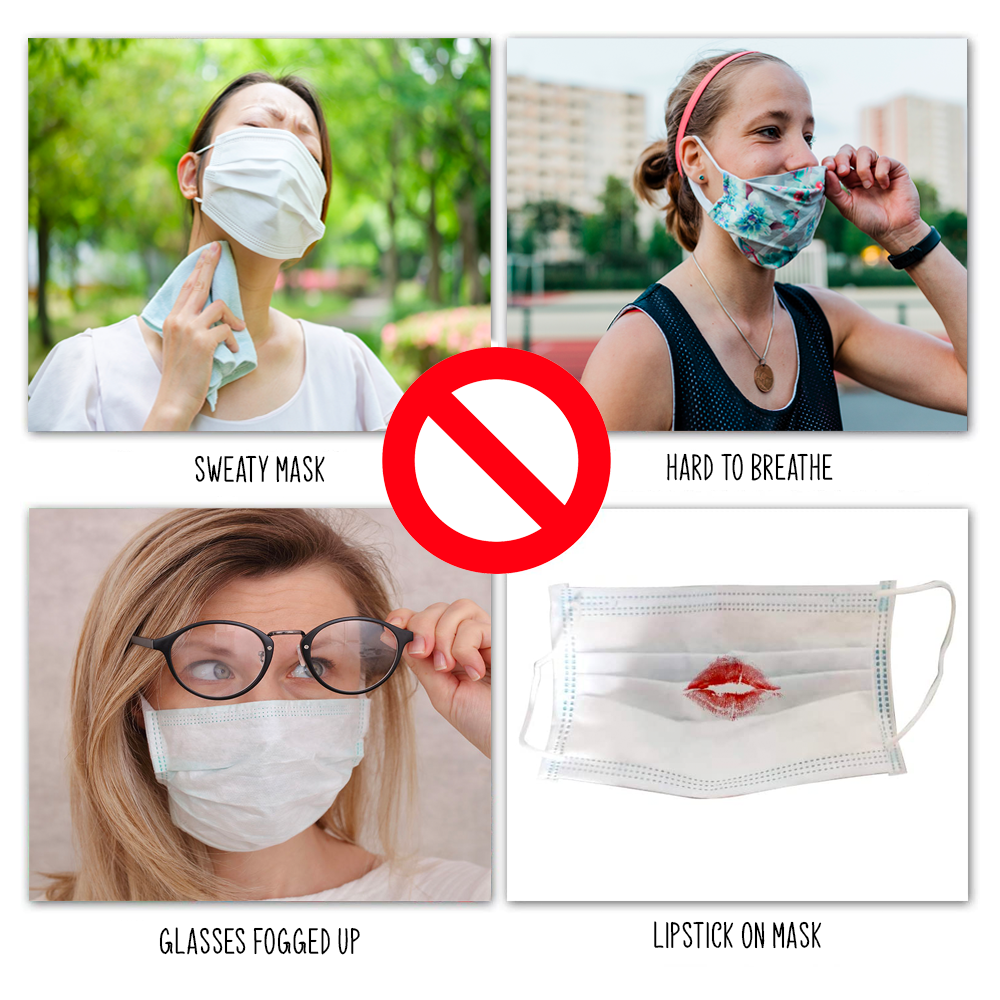 Nontoxic silicone inner mask frame for better fit