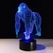 3D Illusion LED Gorilla Lamp With 7 Switchable Colors 3