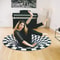 3D Optical Illusion Rug (Black & White) 1