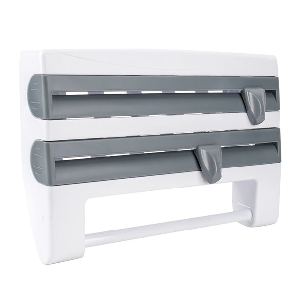 4-in-1 Wall Mount Multi Roll Holder & Rack