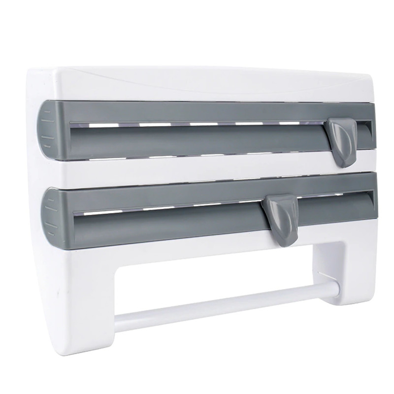 4-in-1 Wall Mount Multi Roll Holder & Rack 4