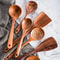 Premium Natural Teak Wood Kitchen Utensils EcoFriendly NonToxic Cooking Spoons