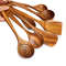 8 Piece Natural Teak Wood Spoons & Kitchen Utensils