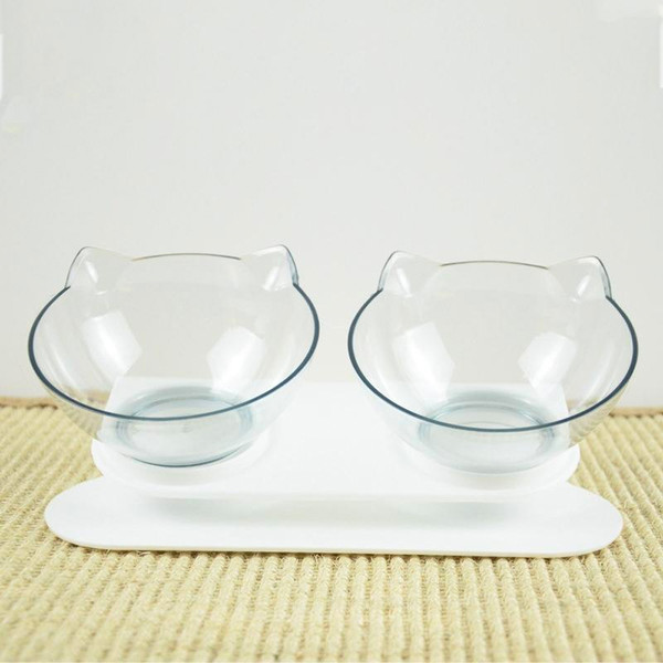 Anti-Vomiting Orthopedic Cat Bowl For Food & Water, Plastic Material