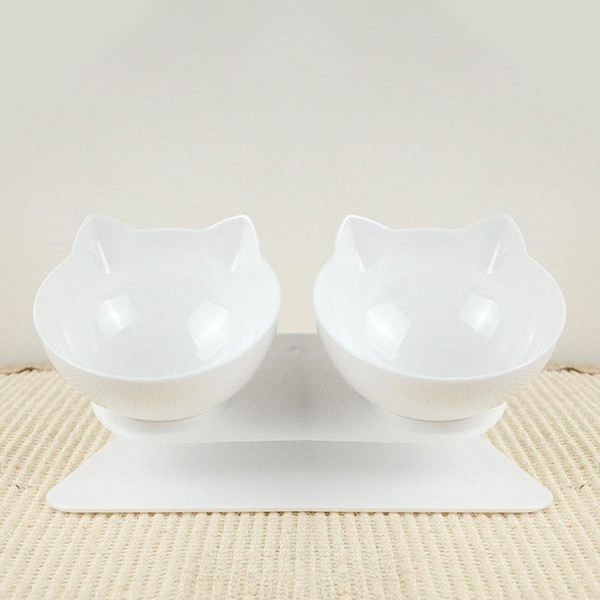 Anti-Vomiting Orthopedic Cat Bowl For Food & Water, Plastic Material