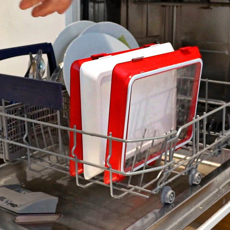 Dishwasher safe food preserving trays