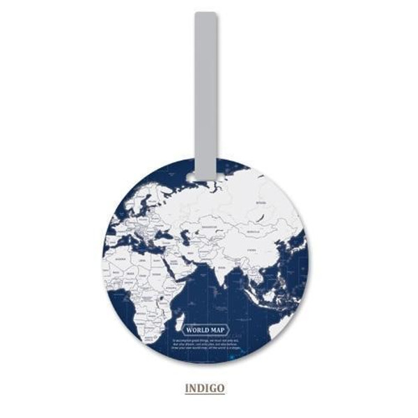 Map Of The World Luggage Tag
