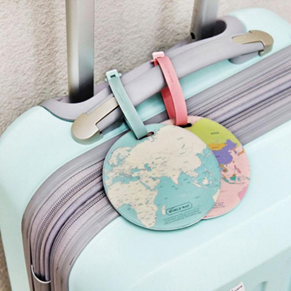 Map Of The World Luggage Tag