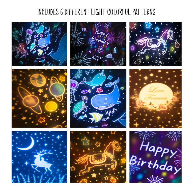 Romantic night light projector for couples