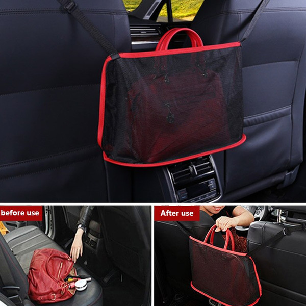 Car Net Pocket Handbag Holder the Purse Pouch for Cars