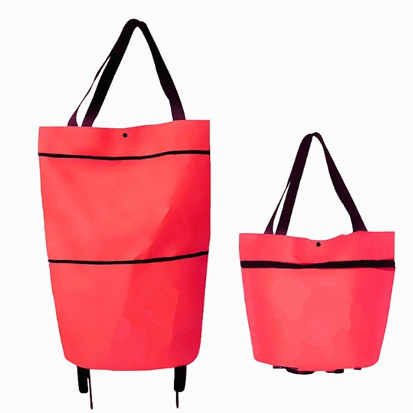 Collapsible Trolley Bags with Folding Wheels