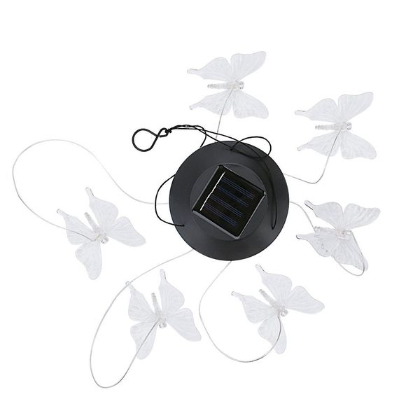 Color-Changing LED Solar Butterfly Outdoor Wind Chimes