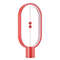Original "Balance" Wood Magnetic LED Oval Table Lamp Red