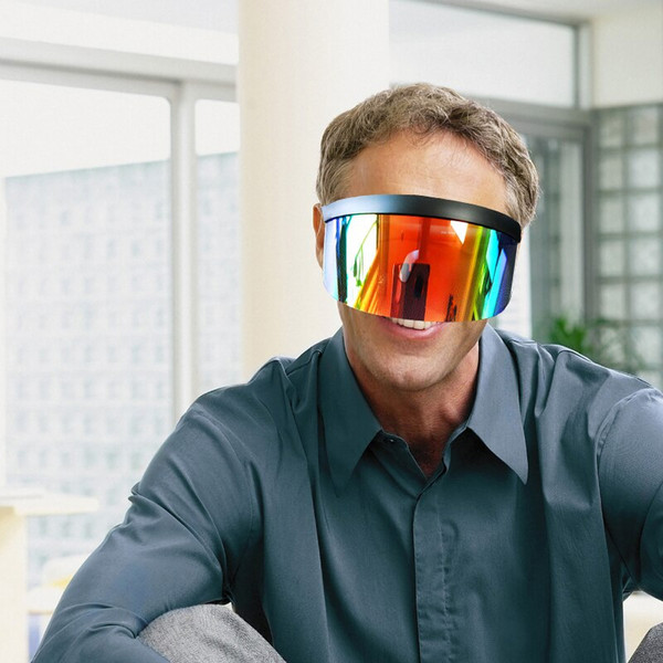 Futuristic Shield Visor Sunglasses