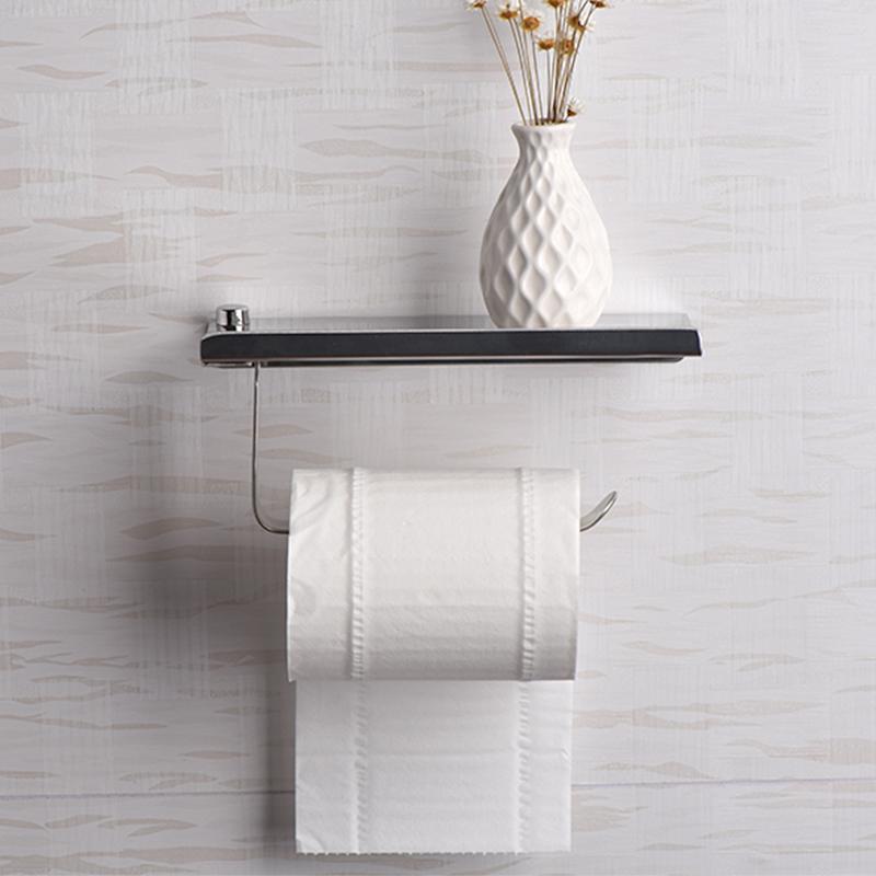 EZ Toilet Paper Holder With Shelf 1