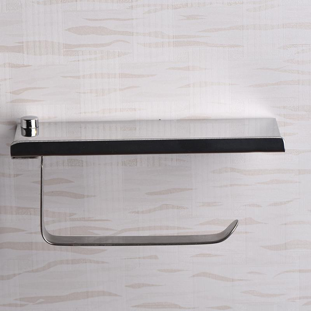 EZ Toilet Paper Holder With Shelf 2