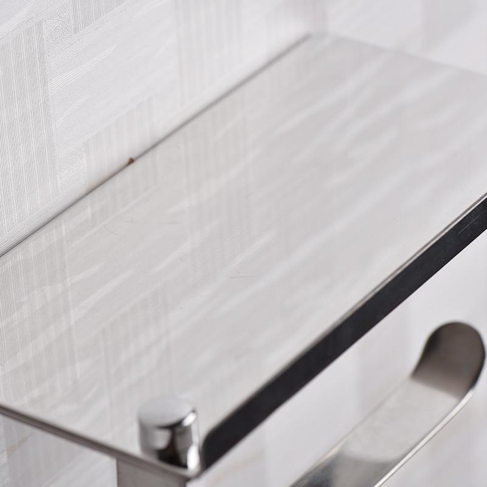 EZ Toilet Paper Holder With Shelf 3