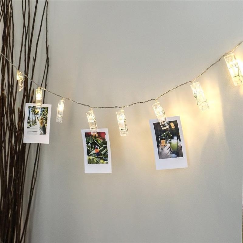 Easytoinstall LED photo display string lights
