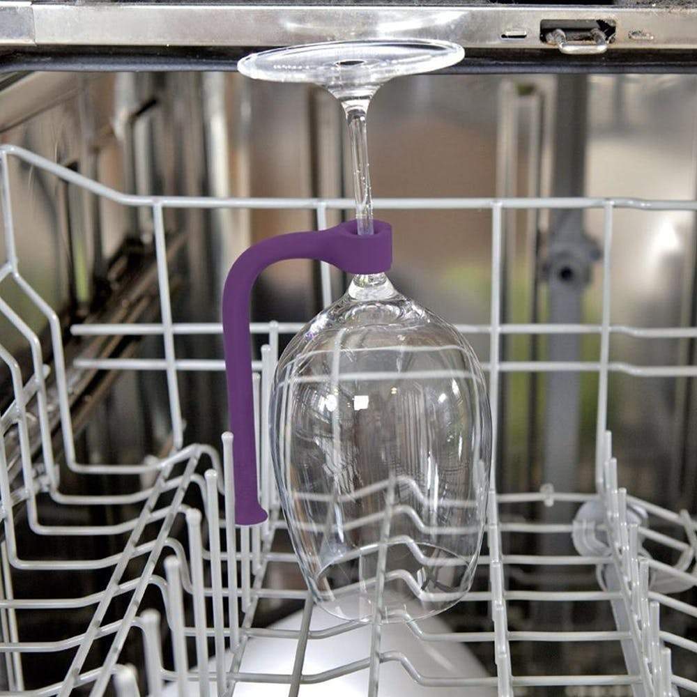 Silicone Wine Glass Holder for Dishwasher Set 1