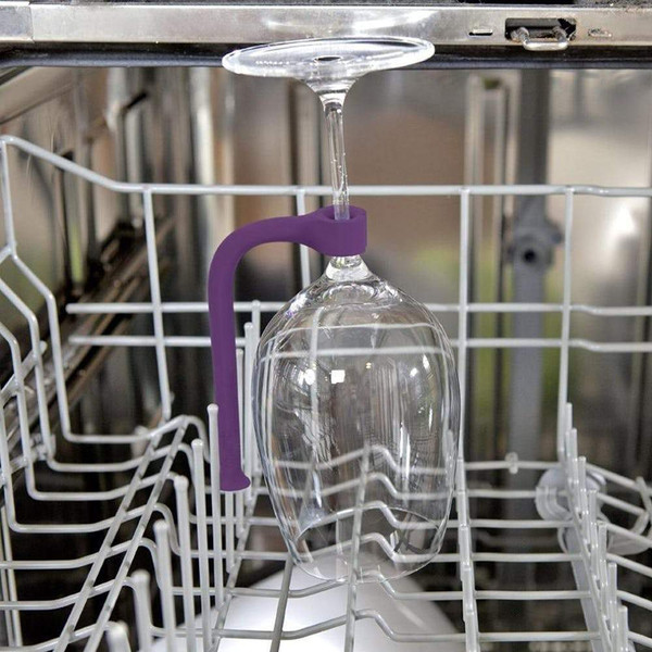 Silicone Wine Glass Holder for Dishwasher Set