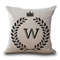 Personalized Alphabet Pillow Cover W