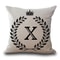 Personalized Alphabet Pillow Cover X