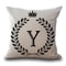 Personalized Alphabet Pillow Cover Y