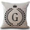 Personalized Alphabet Pillow Cover G