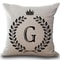 Personalized Alphabet Pillow Cover G