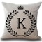 Personalized Alphabet Pillow Cover k