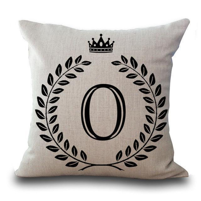 Personalized Alphabet Pillow Cover O