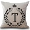 Personalized Alphabet Pillow Cover T