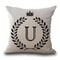 Personalized Alphabet Pillow Cover U