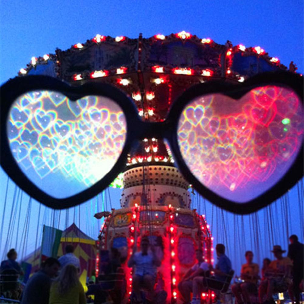 Heart Shaped Heart Effect Diffraction Glasses 1