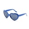 Heart Shaped Heart Effect Diffraction Glasses blue