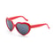 Heart Shaped Heart Effect Diffraction Glasses red