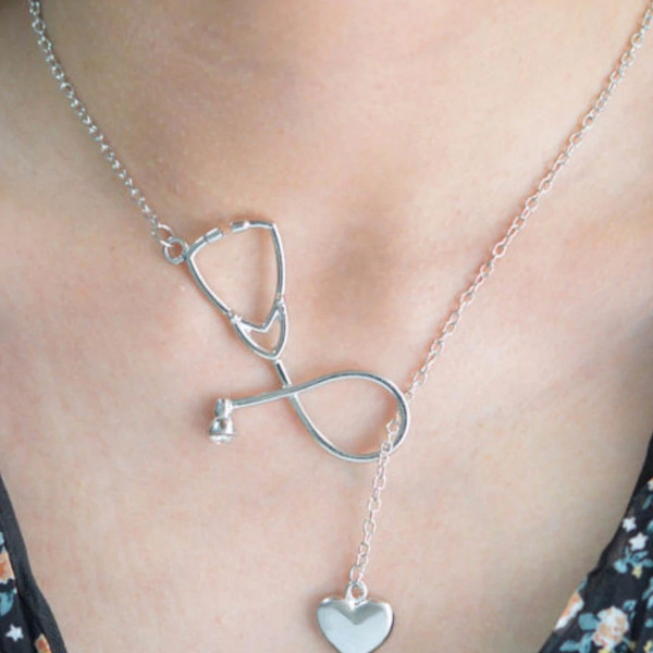 Heart Stethoscope Necklace