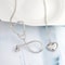 Heart Stethoscope Necklace silver