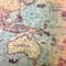 Vintage Nautical World Map Poster 2