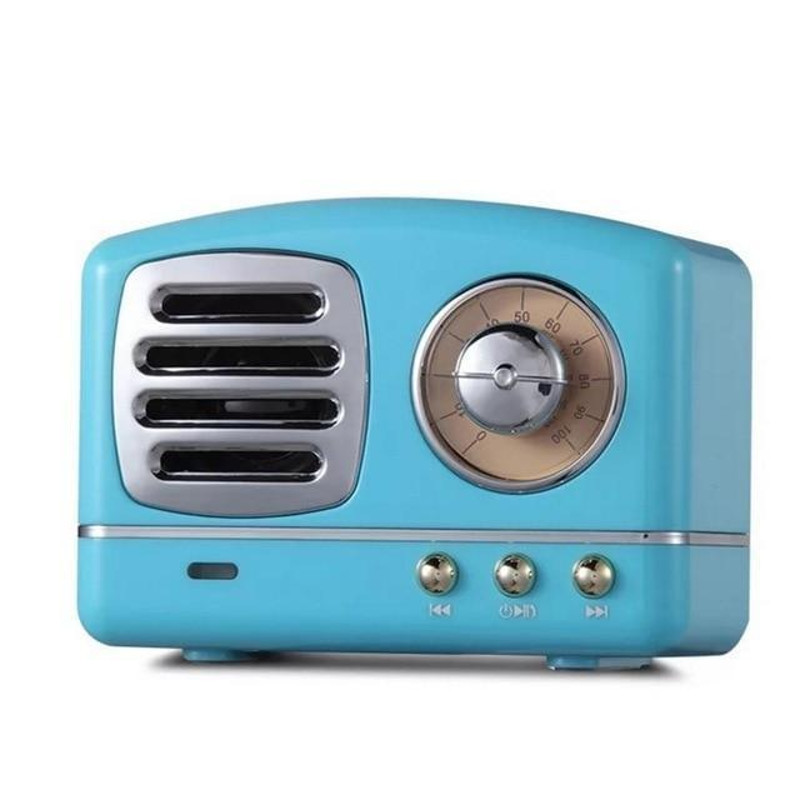 Vintage Bluetooth Speaker Blue