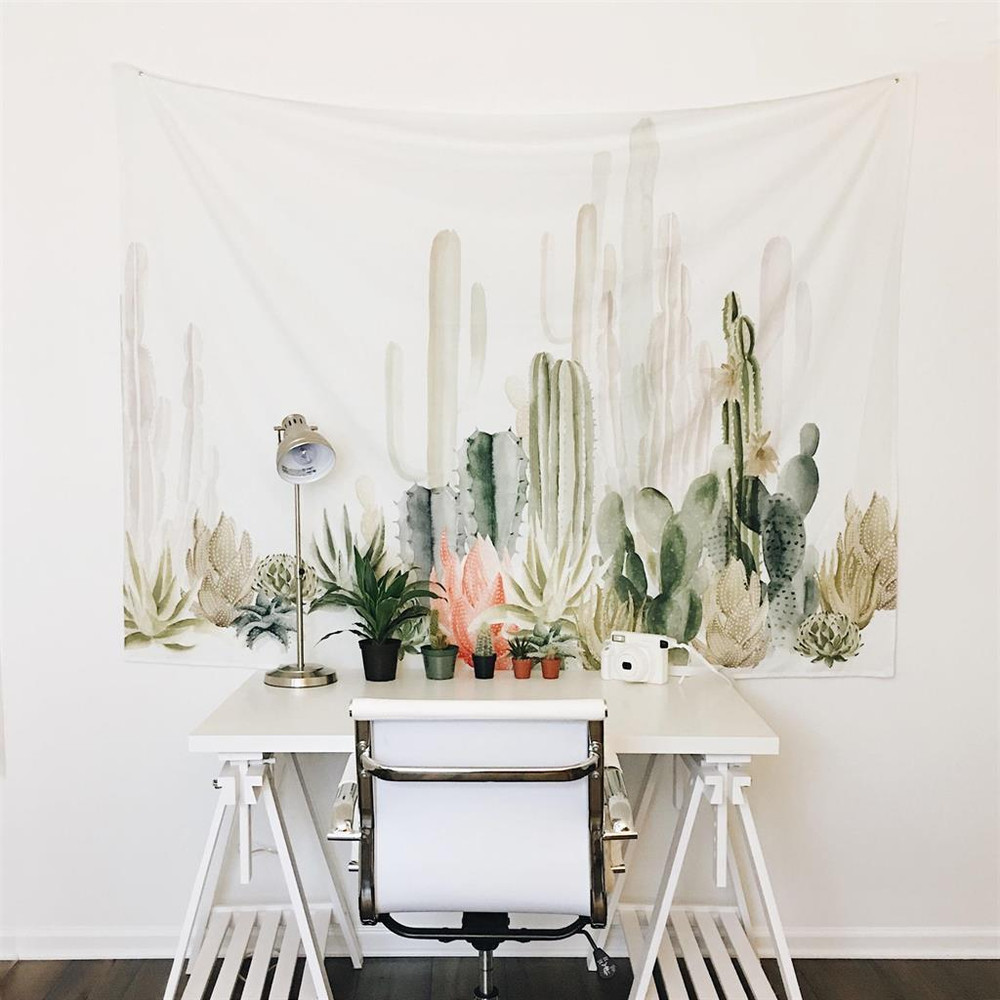 Boho Cacti Tapestry 1