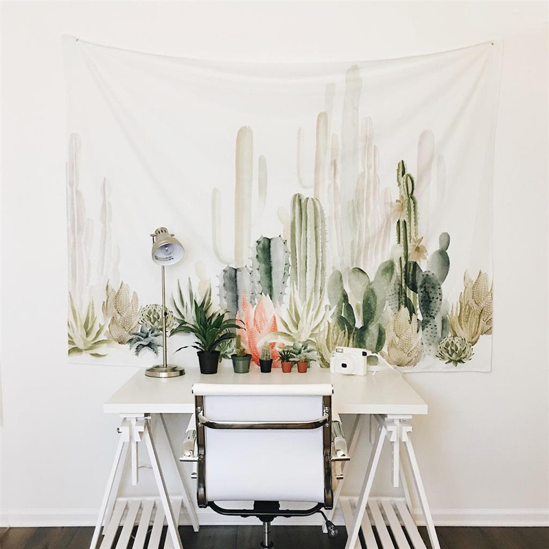 Boho Cacti Tapestry 1