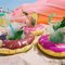 Cute PoolBeach Cup Holders Purple Frosted Donut